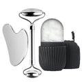 Stainless Skincare Combo  - Steel Facial Roller; GuaSha & Ice Roller